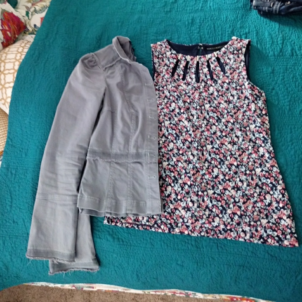 Shirt with matching fitted jacket